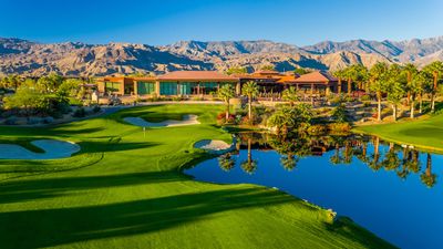 The 18th hole of Desert Willow's Firecliff course